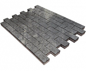 Тротуарная плитка Steinrus Прямоугольник Лайн 200х100х60 мм Актау Бассировка