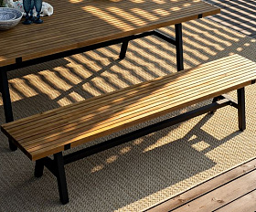 Скамья из алюминия АЛЬТО Joygarden