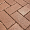 Тротуарная плитка Koldiz Брусчатка 50 мм Моно Бордовый
