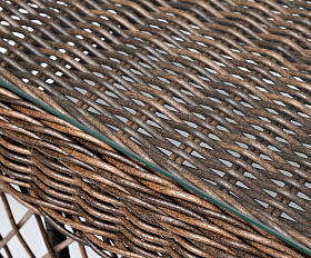 Гранд Латте стол журнальный из искусственного ротанга, цвет коричневый