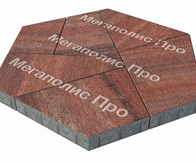 Тротуарная плитка Выбор Оригами Б.4.Фсм.8 80 мм Листопад Гранит Барселона