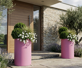 Кашпо Concretika Тюб Макси D40H60 Пинк 4010