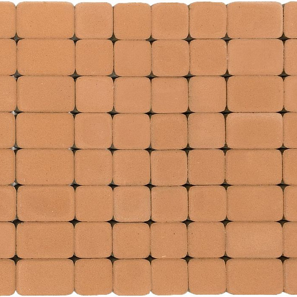 Тротуарная плитка Braer Классико Дуо 40 мм Коралловый фото 1