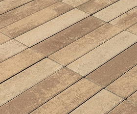 Тротуарная плитка Braer Ригель 320x80x60 мм Colormix Миндаль