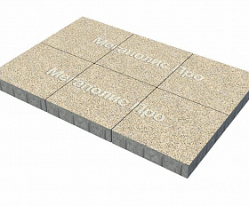 Тротуарная плитка Фабрика Готика Квадрат 400х400х80 мм Жельтау FINO