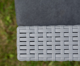 Диван трехместный Lana Royal Family из пластика, цвет светло-серый