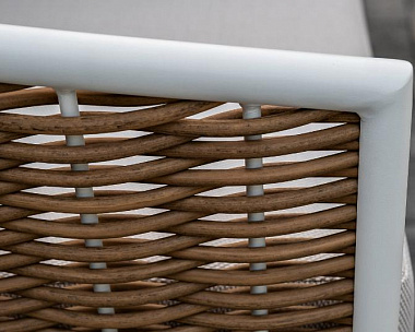 Лаунж-Зона Тоскана 4SIS из искусственного ротанга, цвет соломенный