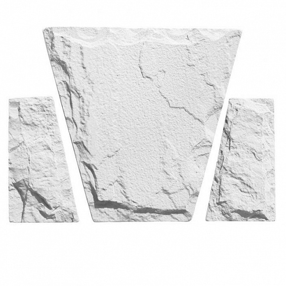 Замковый камень №4, цвет Белый фото 1
