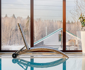 Шезлонг Agata Royal Family из искусственного ротанга, цвет серый