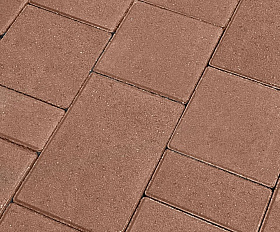 Тротуарная плитка Koldiz Ривьера 50 мм Моно Бордовый