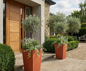 Кашпо Concretika Коник 40x40x70 Терракота 110 252