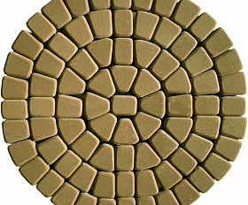 Тротуарная плитка 342 механический завод Классика круговая 60мм Оливковый