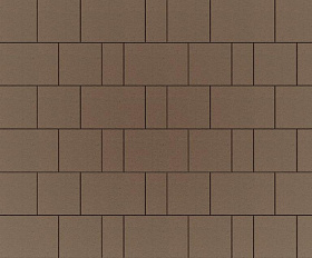 Тротуарная плитка Фабрика Готика Новый Город 240х160х60, 160х160х60, 80х160х60 мм. PROFI Коричневый на белом цементе ч/п