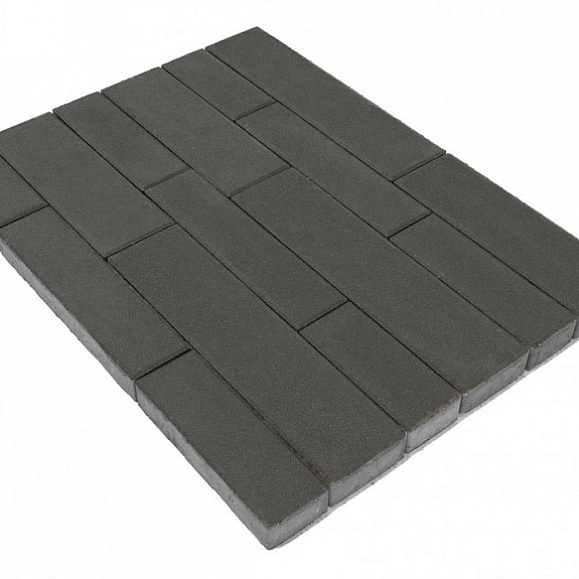 Тротуарная плитка Braer Домино 60 мм Серый фото 2