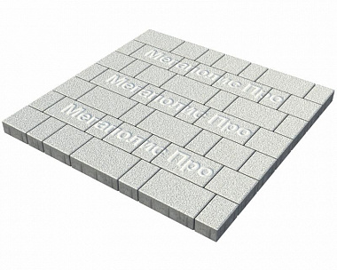 Тротуарная плитка Выбор Старый город А.1.Фсм.4 40 мм. Стоунмикс Белый