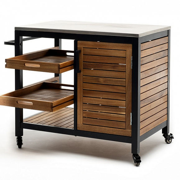 Стол сервировочный NOURD столешница нержавеющая сталь Joygarden фото 6