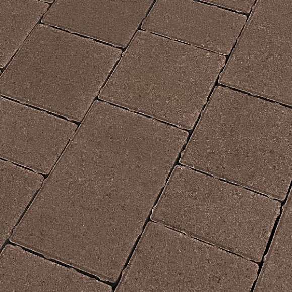 Тротуарная плитка Koldiz Новый Город 60 мм Моно Коричневый фото 1