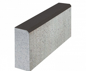 Бордюр тротуарный 342 механический завод 500х200х80 мм, черный, верхний прокрас