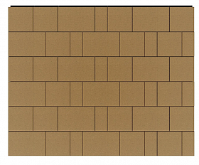 Тротуарная плитка Фабрика Готика Новый Город 40 мм PROFI Желтый на белом цементе п/п