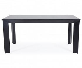 Венето обеденный стол из HPL 160х80см, цвет серый гранит, каркас черный