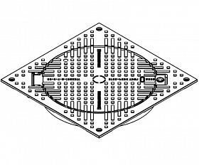 Люк Standartpark в квадратном корпусе Л-60.75.10-ВЧ