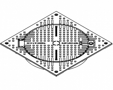 Люк Standartpark в квадратном корпусе Л-60.75.10-ВЧ