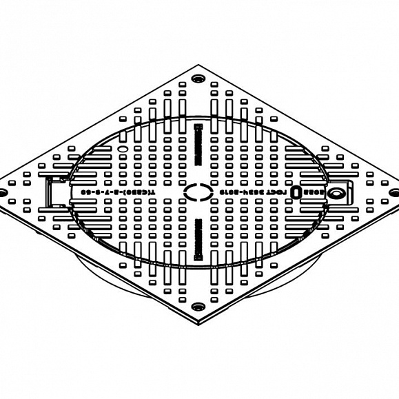 Люк Standartpark в квадратном корпусе Л-60.75.10-ВЧ фото 3