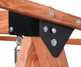 Качели Lyon Royal Family трехместные из лиственницы