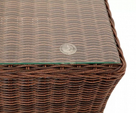 Журнальный столик Капучино 4SIS из искусственного ротанга, цвет коричневый