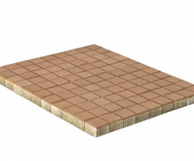 Тротуарная плитка Braer ЛУВР Квадрат 100х100х60 мм Терракотовый