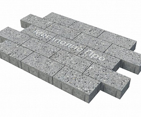 Тротуарная плитка Фабрика Готика Картано 300х150х60 мм Галенит FINO