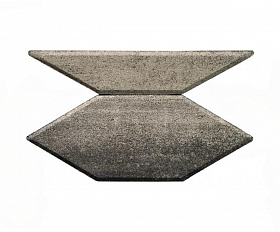 Тротуарная плитка Braer Карат 80 мм ColorMix цвет Ночь