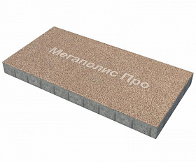 Тротуарная плита Фабрика Готика 1000x500x80 мм Голд 15
