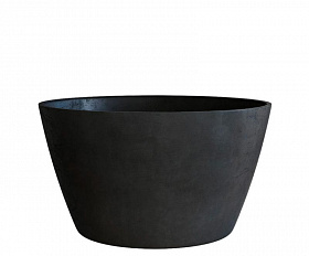Кашпо Concretika Bowl D80 H45 Charcoal