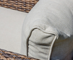 Обеденный комплект Karl Royal Family из искусственного ротанга с обеденным столом, цвет коричневый