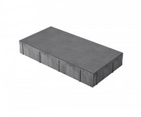 Тротуарная плитка Нобетек Прямоугольник 4П6ф 400x200x60 Темно-серая