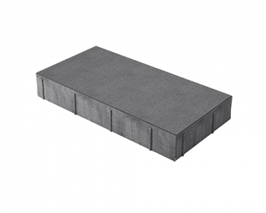 Тротуарная плитка Нобетек Прямоугольник 4П6ф 400x200x60 Темно-серая