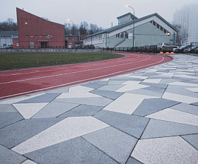 Плита Фабрика Готика Полигональ 80 мм Granite FERRO Исетский