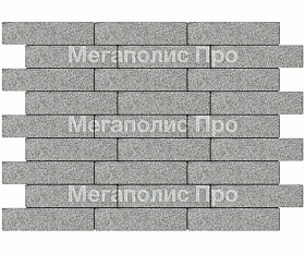 Тротуарная плитка Braer Ригель 2.0 320x80x60 мм Гранит на сером