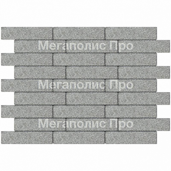 Тротуарная плитка Braer Ригель 2.0 320x80x60 мм Гранит на сером фото 2