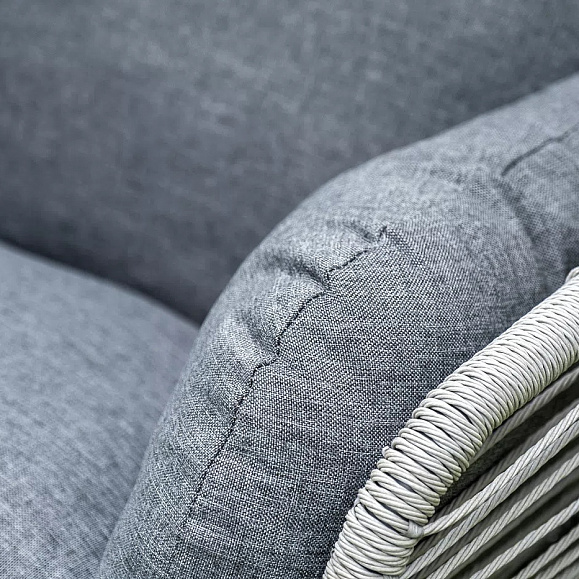 Подвесное кресло Апулия 4SIS из искусственного ротанга, цвет серый фото 5