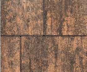 Тротуарная плитка Фабрика Готика Новый Город 240х160х60, 160х160х60, 80х160х60 мм Тигр