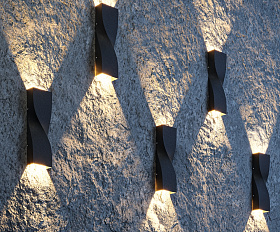 Архитектурная подсветка Twist 3000К 11Вт IP 65 Maytoni O040WL-L11B3K цвет Черный