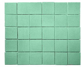 Тротуарная плитка Лидер 40 Квадрат 200х200х60 мм Светло-зеленый