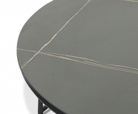 Комплект лаунж мебели Stockholm Brafritid, с двумя столами, антрацит/серый, алюминий