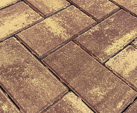 Тротуарная плитка Koldiz 60 мм Оникс Осенний