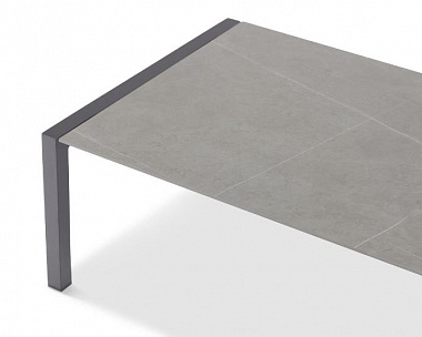 Комплект лаунж мебели Stockholm Brafritid, с креслом и столиком антрацит/серый, алюминий
