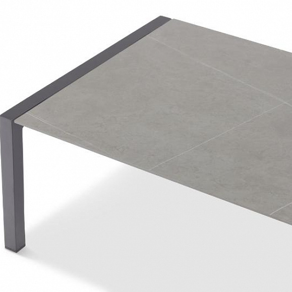 Комплект лаунж мебели Stockholm Brafritid, с креслом и столиком антрацит/серый, алюминий фото 8