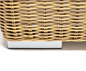 Боно журнальный столик из искусственного ротанга, цвет соломенный