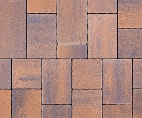 Тротуарная плитка Сиян Бавария П24-6 60 мм ColorMix Техас